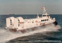 AP1-88 hovercraft with the Scandinavian company SAS -  (credit: The <a href='http://www.hovercraft-museum.org/' target='_blank'>Hovercraft Museum Trust</a>).